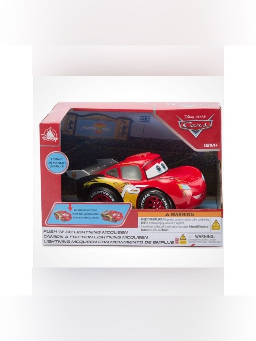 Lightning McQueen Push 'N' Go Talking Vehicle
